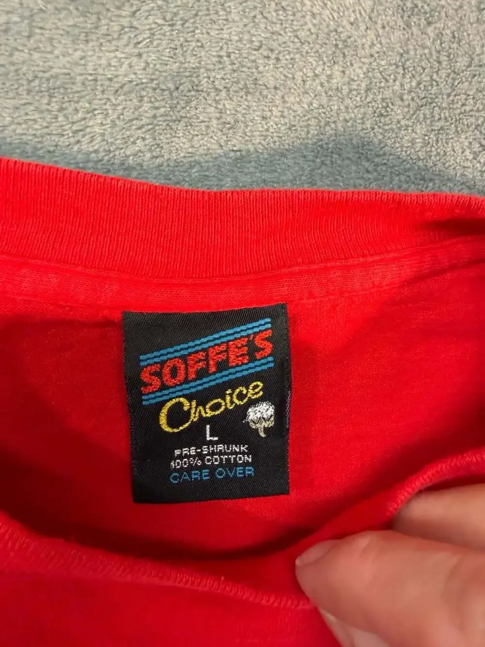 Y2K Vintage Soffe Choice USMC Embroidered Logo Red T-Shirt Size Large